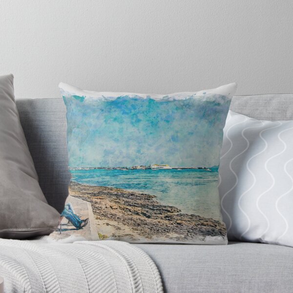 Item preview, Corralejo Fuerteventura Watercolour Effect Photo 6 designed and sold by GG WALL ART.