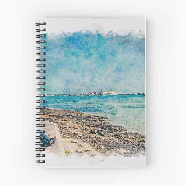 Item preview, Corralejo Fuerteventura Watercolour Effect Photo 6 designed and sold by GG WALL ART.