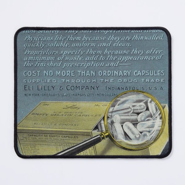 Item preview, Lilly Empty Capsules – Vintage Pharmaceutical Advertisement designed and sold by InnerCitadel.