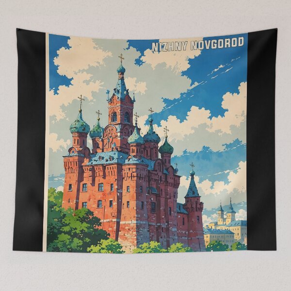 Item preview, Nizhny Novgorod Retro Anime 80s Vintage Travel designed and sold by Retro-Anime9.
