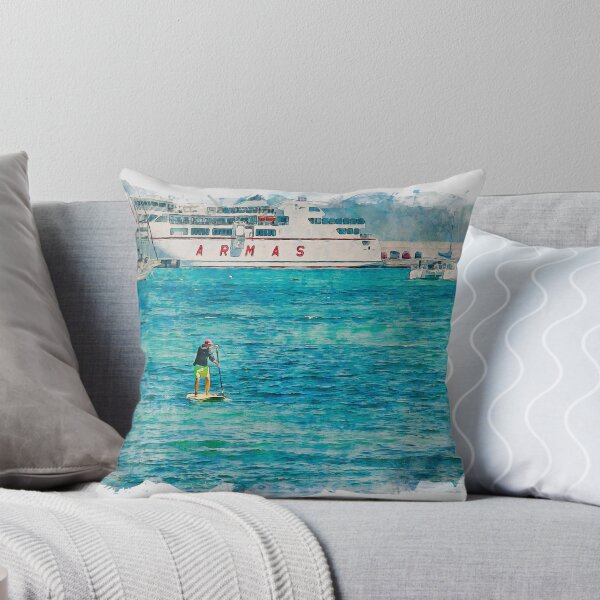 Item preview, Corralejo Fuerteventura Watercolour Effect Photo 9 designed and sold by GG WALL ART.