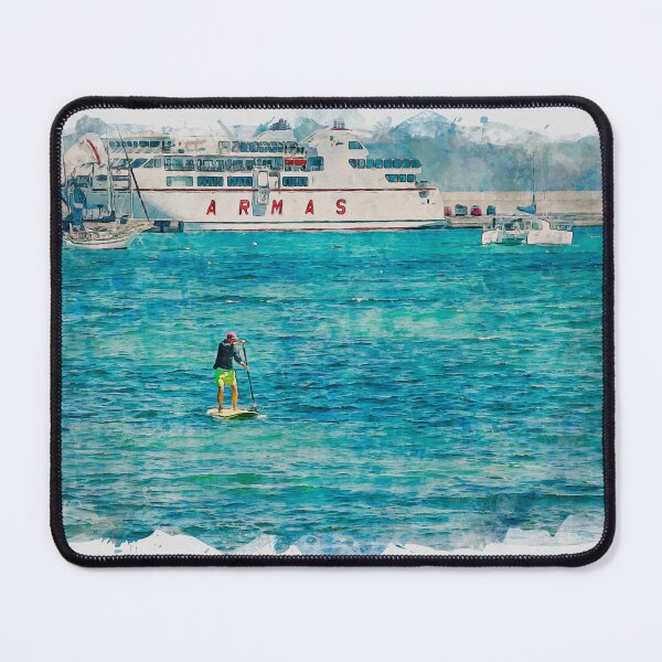 Item preview, Corralejo Fuerteventura Watercolour Effect Photo 9 designed and sold by GG WALL ART.