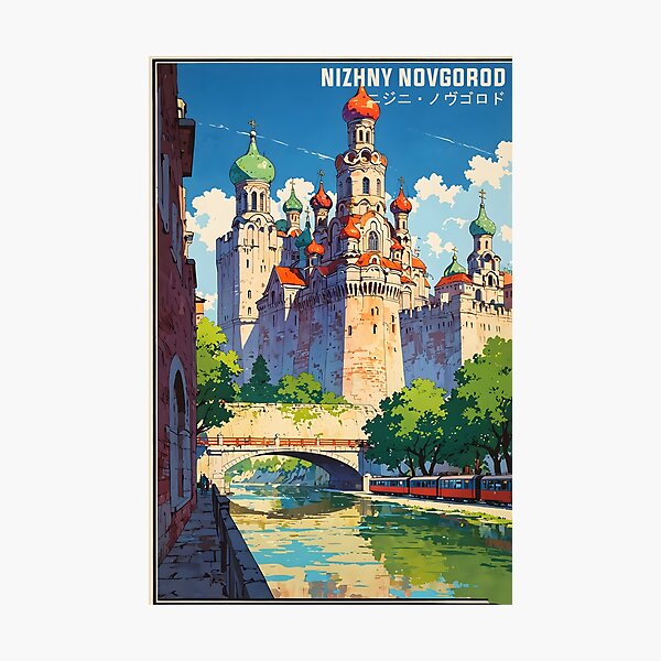 Item preview, Nizhny Novgorod Retro Anime 80s Vintage Travel designed and sold by Retro-Anime9.