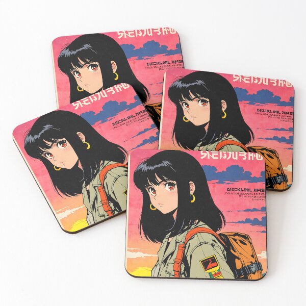 Item preview, Nouakchott Mauritania Retro Anime Girl 80s Vintage Travel designed and sold by Retro-Anime9.