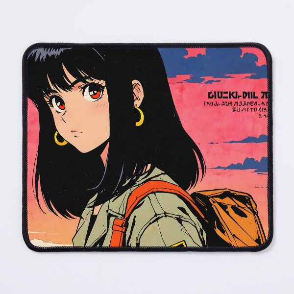 Item preview, Nouakchott Mauritania Retro Anime Girl 80s Vintage Travel designed and sold by Retro-Anime9.