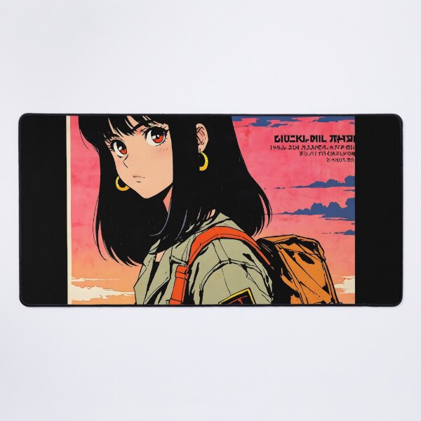 Item preview, Nouakchott Mauritania Retro Anime Girl 80s Vintage Travel designed and sold by Retro-Anime9.