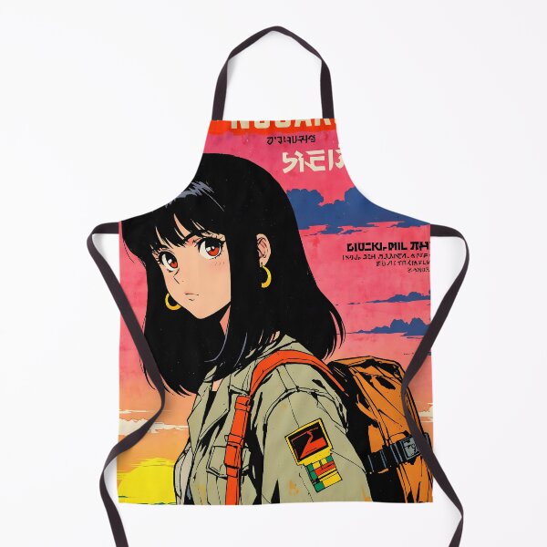Item preview, Nouakchott Mauritania Retro Anime Girl 80s Vintage Travel designed and sold by Retro-Anime9.