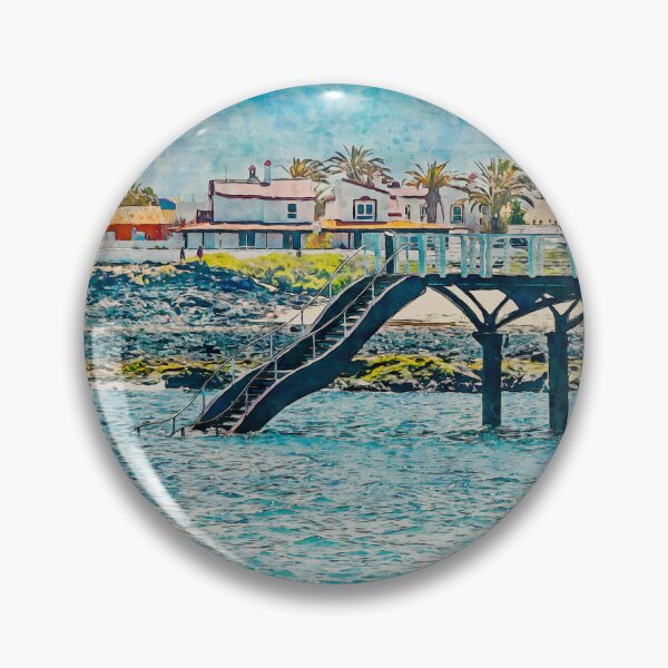 Item preview, Corralejo Fuerteventura Watercolour Effect Photo 10 designed and sold by GG WALL ART.