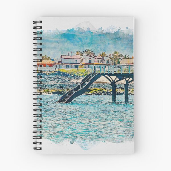 Item preview, Corralejo Fuerteventura Watercolour Effect Photo 10 designed and sold by GG WALL ART.