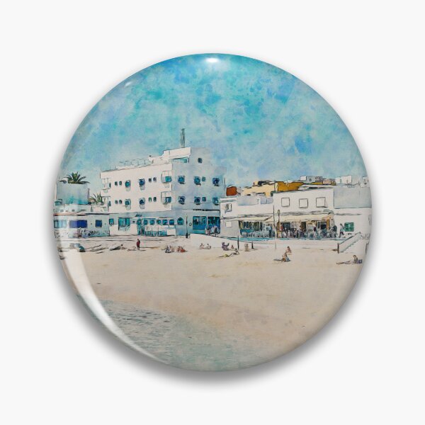 Item preview, Corralejo Fuerteventura Watercolour Effect Photo 13 designed and sold by GG WALL ART.
