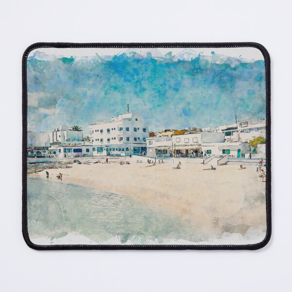 Item preview, Corralejo Fuerteventura Watercolour Effect Photo 13 designed and sold by GG WALL ART.