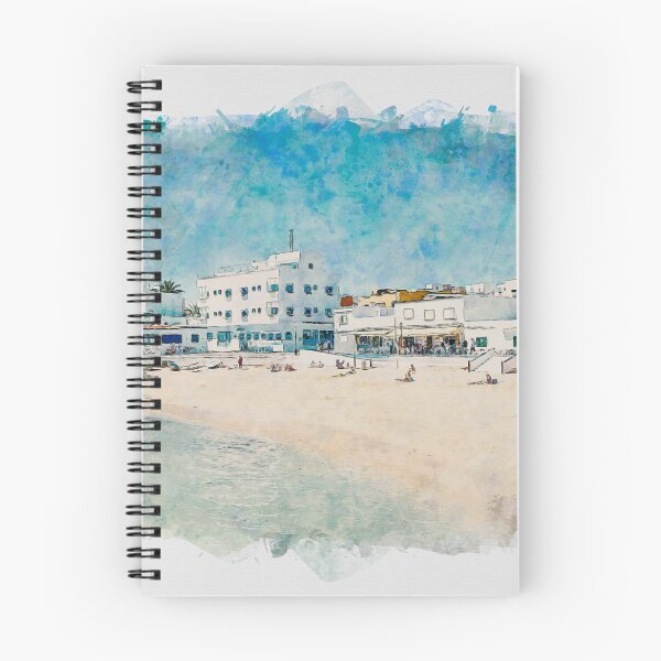 Item preview, Corralejo Fuerteventura Watercolour Effect Photo 13 designed and sold by GG WALL ART.