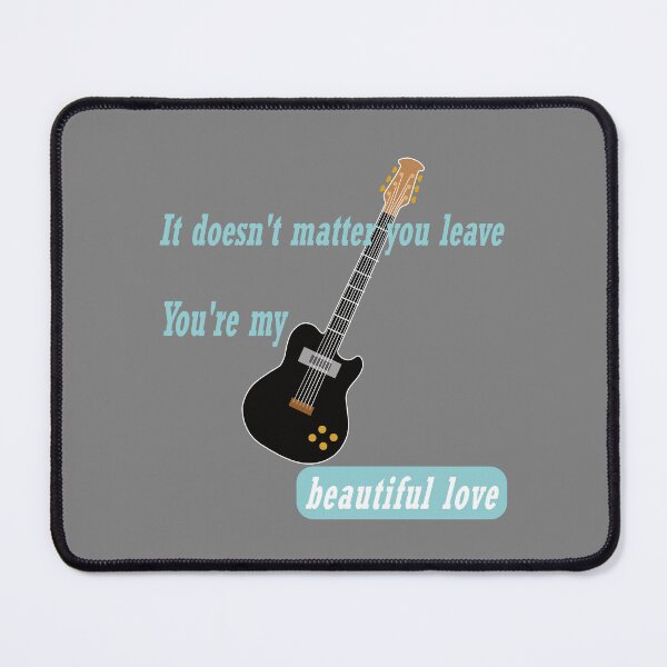 Item preview, Electric guitar with song lyrics designed and sold by GiCapgraphics.