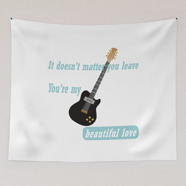 Item preview, Electric guitar with song lyrics designed and sold by GiCapgraphics.