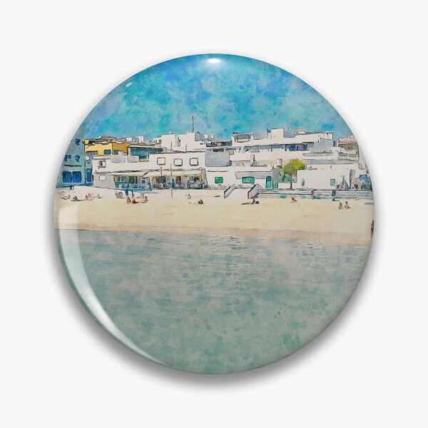 Item preview, Corralejo Fuerteventura Watercolour Effect Photo 12 designed and sold by GG WALL ART.