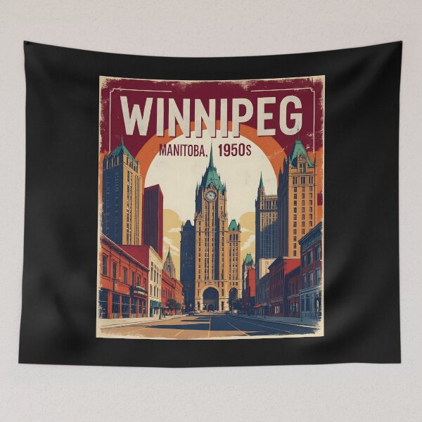 Item preview, Winnipeg Manitoba Canada 1950s Vintage Travel Tourism designed and sold by TravelersGems.
