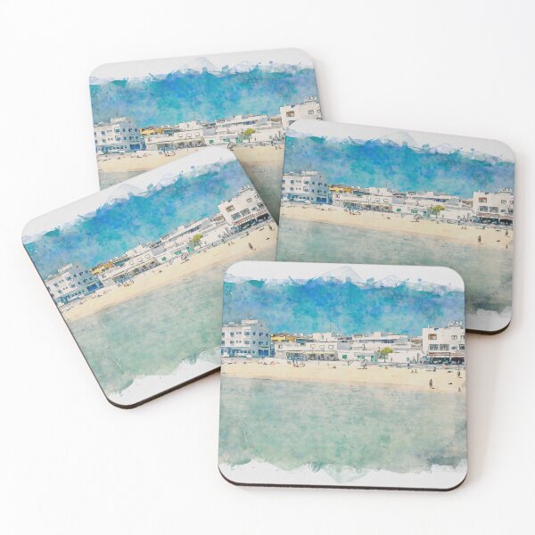 Item preview, Corralejo Fuerteventura Watercolour Effect Photo 12 designed and sold by GG WALL ART.