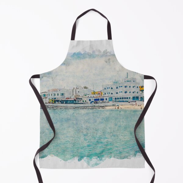 Item preview, Corralejo Fuerteventura Watercolour Effect Photo 15 designed and sold by GG WALL ART.