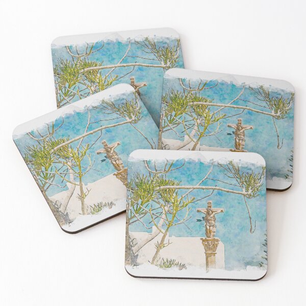 Item preview, Corralejo Fuerteventura Watercolour Effect Photo 14 designed and sold by GG WALL ART.
