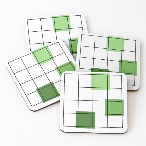 Item preview, Geometri design, Green rectangles designed and sold by Clumsy People.