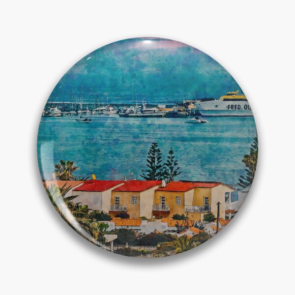 Item preview, Corralejo Fuerteventura Watercolour Effect Photo 17 designed and sold by GG WALL ART.
