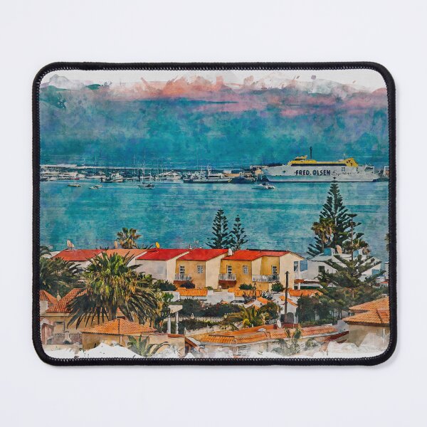 Item preview, Corralejo Fuerteventura Watercolour Effect Photo 17 designed and sold by GG WALL ART.
