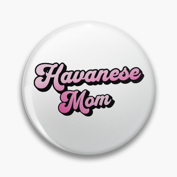 Item preview, Havanese Mom Pink Retro Cursive Summer Gift  designed and sold by Guarddogdrive.