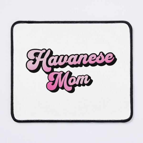 Item preview, Havanese Mom Pink Retro Cursive Summer Gift  designed and sold by Guarddogdrive.