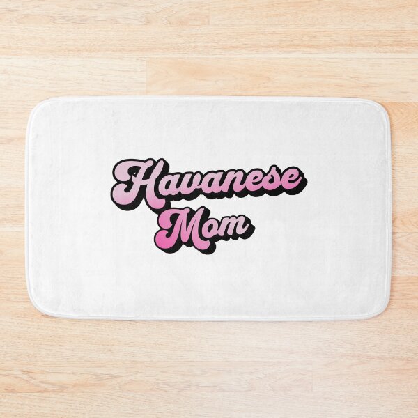 Item preview, Havanese Mom Pink Retro Cursive Summer Gift  designed and sold by Guarddogdrive.