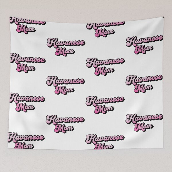 Item preview, Havanese Mom Pink Retro Cursive Summer Gift  designed and sold by Guarddogdrive.