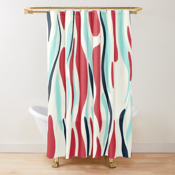 Item preview, Red and blue water pattern designed and sold by Raiserdesign33.