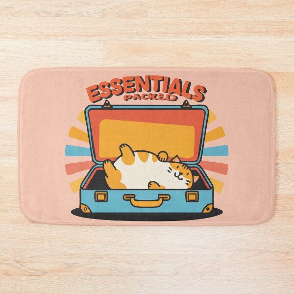 Item preview, Essentials Packed - Cute Travel Cat In A Suitcase designed and sold by CrownedCanvas.