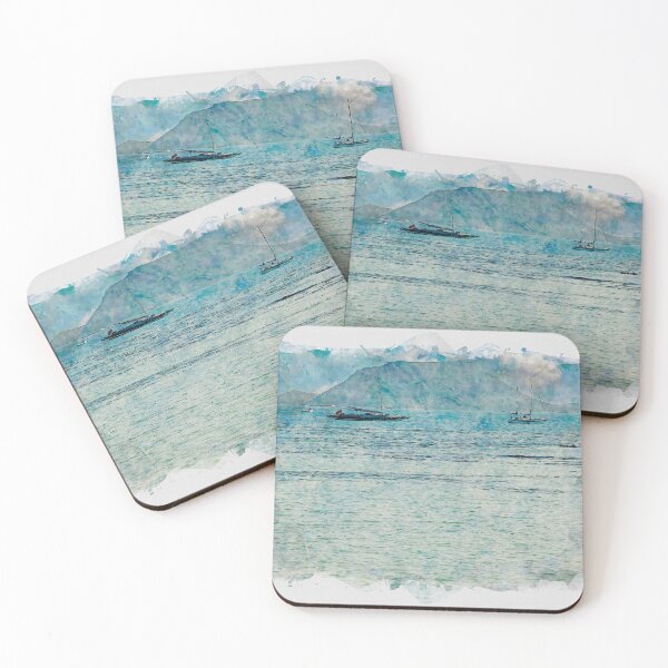 Item preview, Corralejo Fuerteventura Watercolour Effect Photo 19 designed and sold by GG WALL ART.