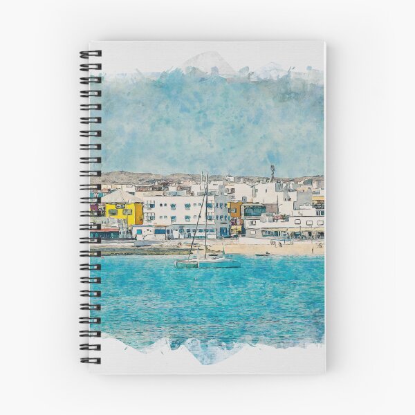 Item preview, Corralejo Fuerteventura Watercolour Effect Photo 18 designed and sold by GG WALL ART.