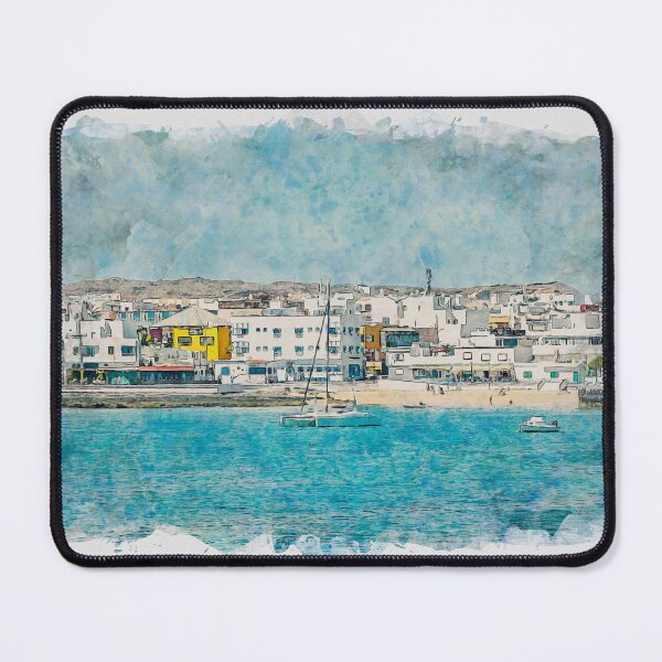 Item preview, Corralejo Fuerteventura Watercolour Effect Photo 18 designed and sold by GG WALL ART.