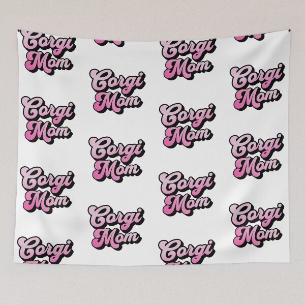 Item preview, Corgi Mom Cute Pink Cursive Summer Gift designed and sold by Guarddogdrive.