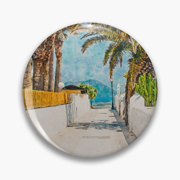 Item preview, Corralejo Fuerteventura Watercolour Effect Photo 20 designed and sold by GG WALL ART.