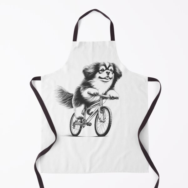Item preview, Tibetan Spaniel Riding Bike designed and sold by Kimberley King Art King Art.