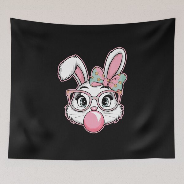 Item preview, Coquette Bunny Face Pink Bow Easter Outfit for Women and Girls designed and sold by TalalosART.