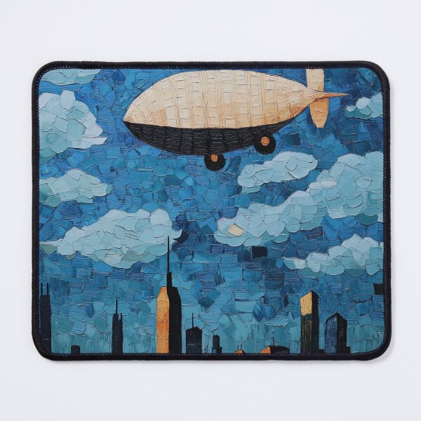 Item preview, Airship | Post-impressionist painting style designed and sold by ComicsFactory.