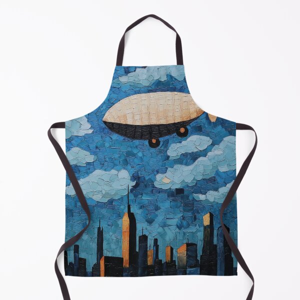 Item preview, Airship | Post-impressionist painting style designed and sold by ComicsFactory.