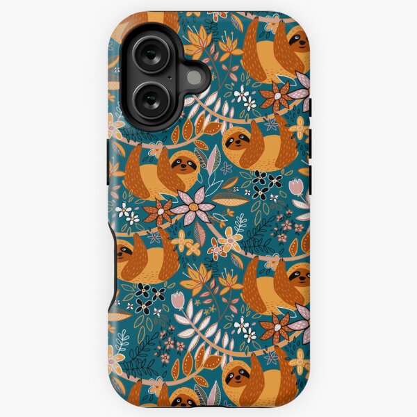 Item preview, Happy Boho Sloth Floral  designed and sold by micklyn.