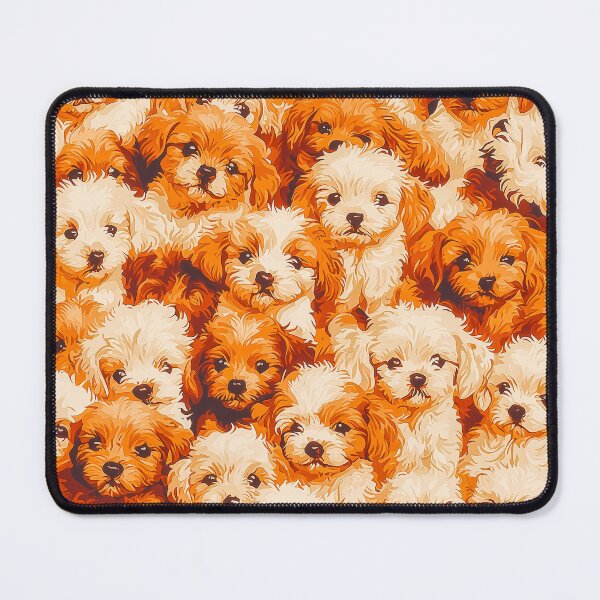 Item preview, Hundreds of small puppies in a retro decoration texture, ideal for interior and packaging design. designed and sold by Paolo Modena Photography    -   Fine Italian Art.