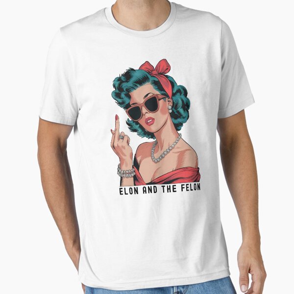 Item preview, Elon And The Felon Anti Trump designed and sold by LydiaNXD1.