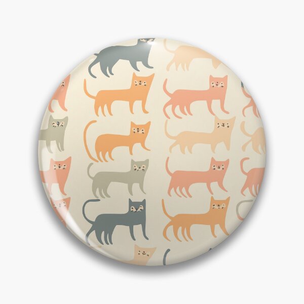 Item preview, A whimsical vintage background design showcasing a friendly pattern of very small cats in a retro pastel color designed and sold by Paolo Modena Photography    -   Fine Italian Art.