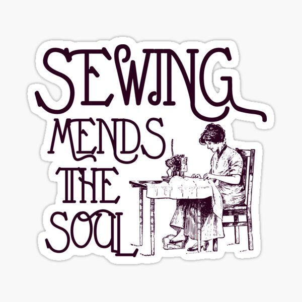 Item preview, Sewing Mends The Soul  designed and sold by knightsydesign.