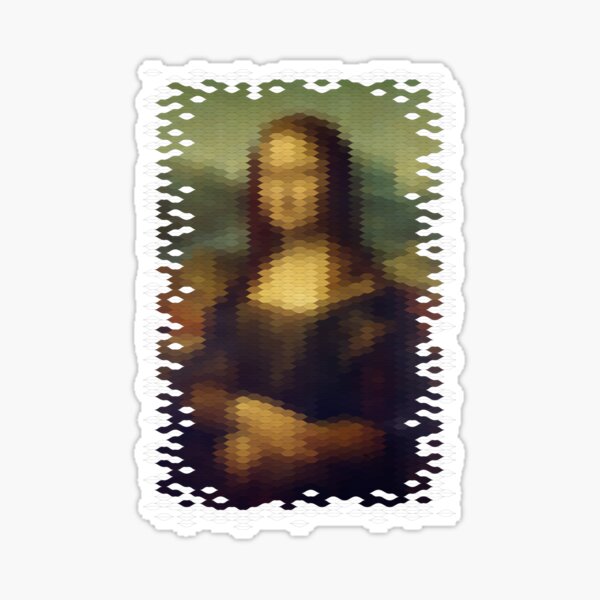 The Mona Lisa Smiles Sticker