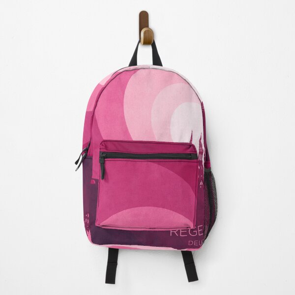 Item preview, Regensburg Germany Skyline Hearts Pink designed and sold by ArtPrints.