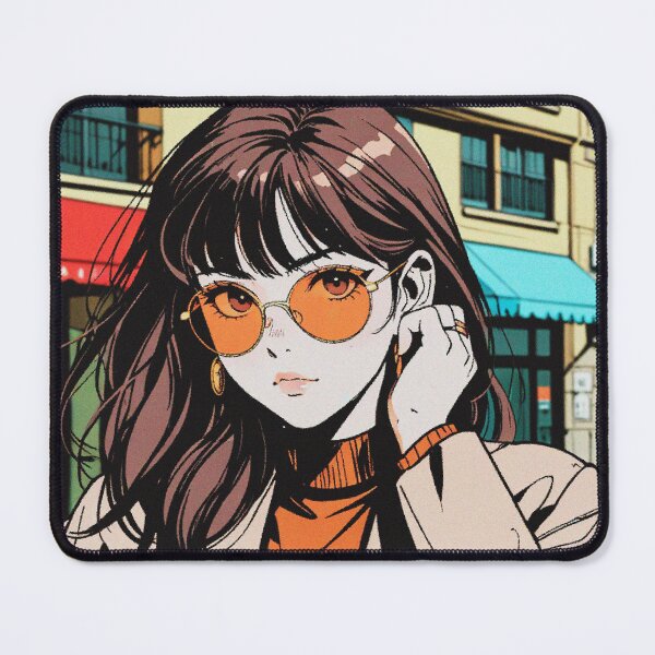 Item preview, 90s Anime Italian Woman - Stylish Charm Portraits designed and sold by RetroRebootShop.