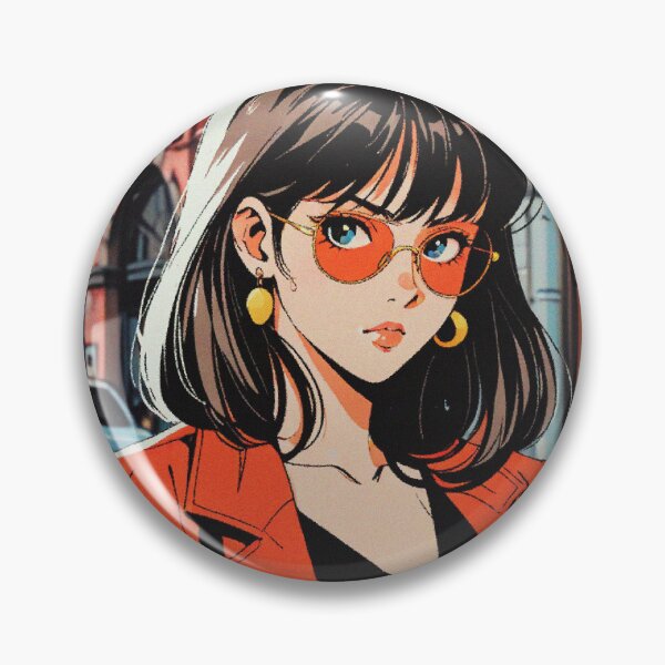 Item preview, Mediterranean Anime Woman - Sunny 90s Portraits designed and sold by RetroRebootShop.